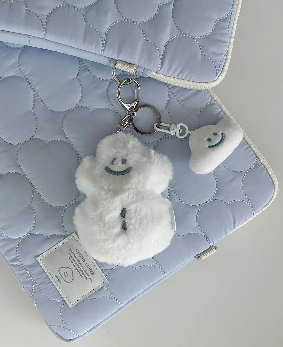 Mânecă de laptop alb și albastru pentru femei pentru calculatoare de 11 până la 15,6 inci