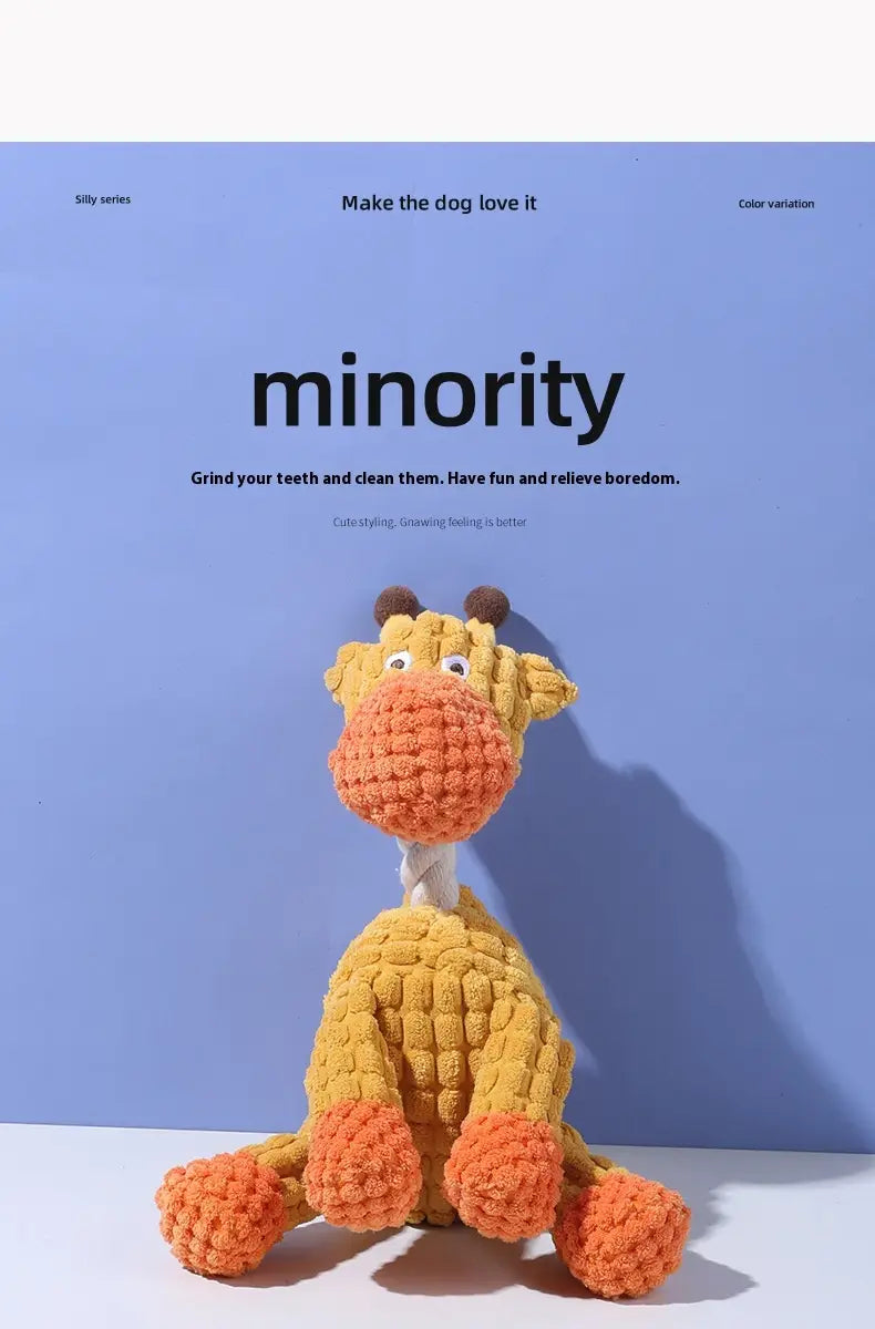 Giocattoli per cani con tessuto molare sound interattivo masticare per animali domestici