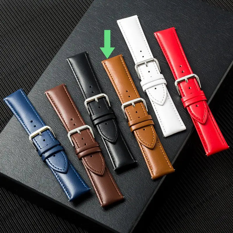 Strap Plain Bamboo Groove Leather