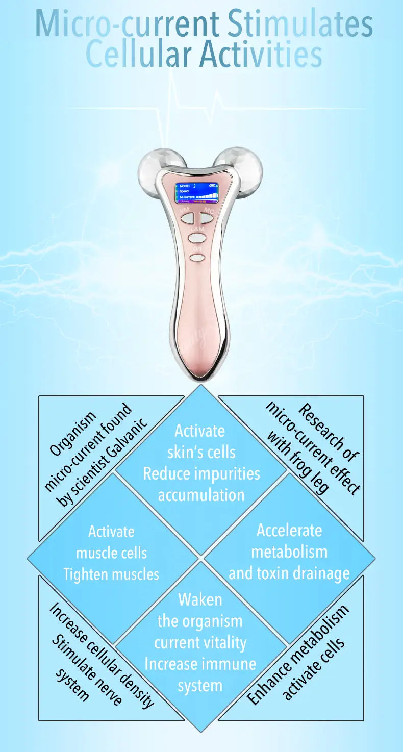 EMS double ball roller massage instrument