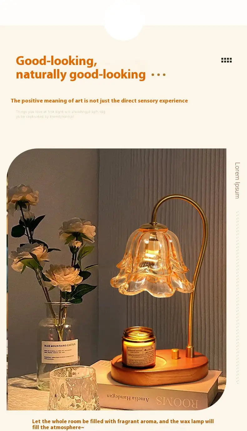 Creative Melting Wax Lamp with Aromatherapy Timing Dimming for Relaxation