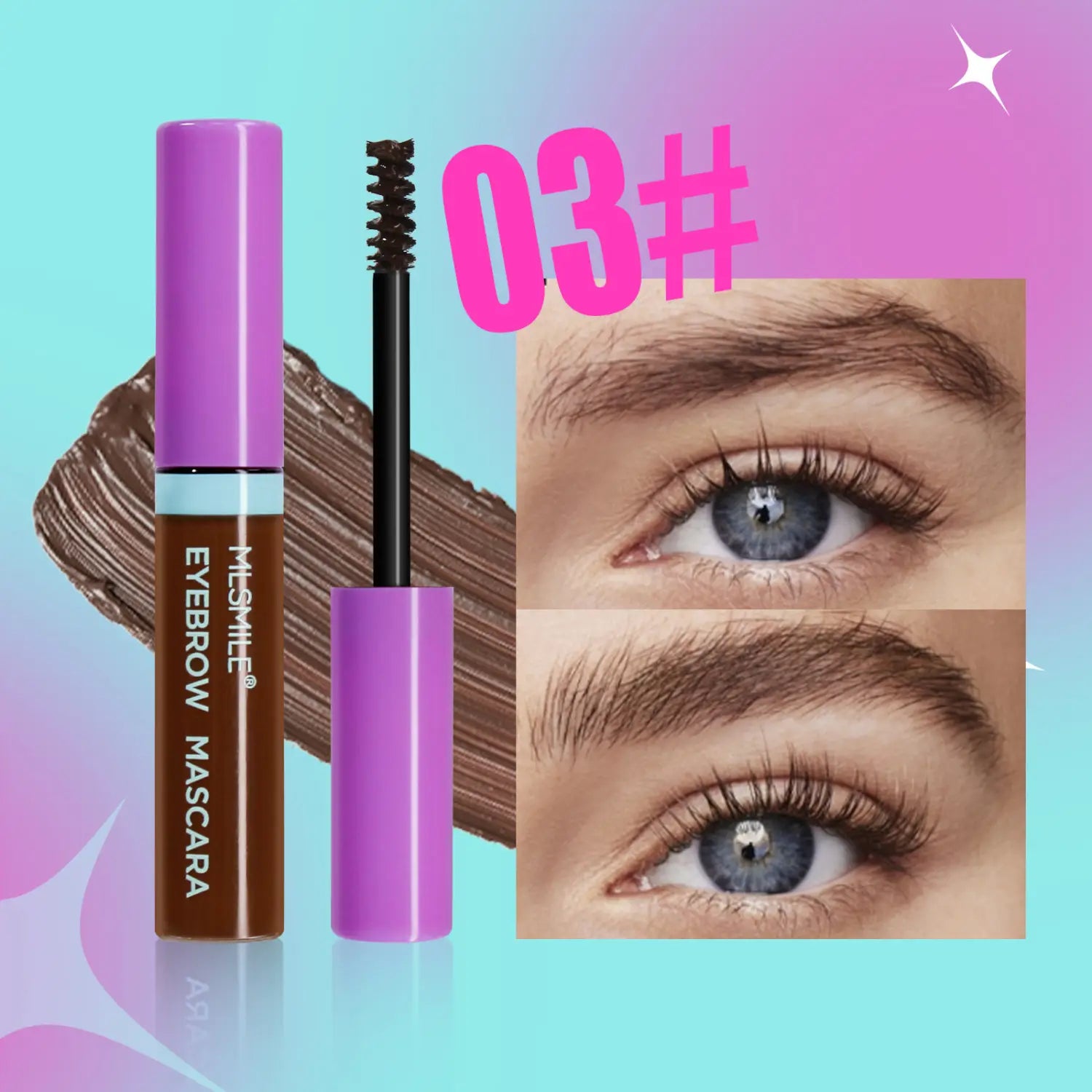 Long-lasting waterproof eyebrow cream with smudge-proof tint in multiple shades