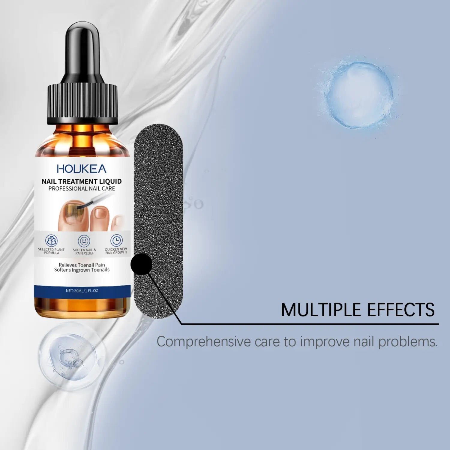 Gentle Moisturizing Repair Nail Care Solution for Glossy Bright Nails