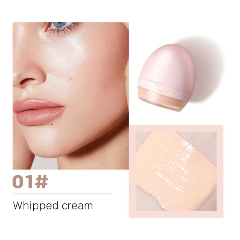 4colors Lightweight Foundation Concealer Cream With Makeup Sponge Brightening Moisturizing Liquid Foundation BBCream