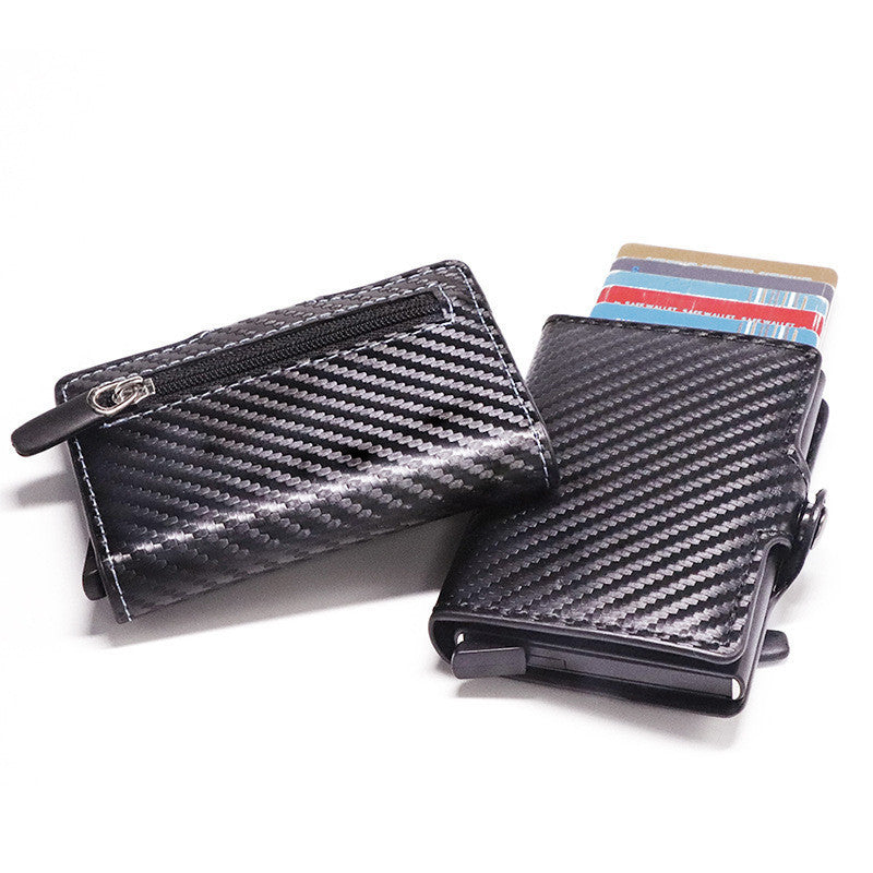 Multifunctional Anti-scanning Card Package - Keep Your Cards Safe with Our Black Leather Card Package