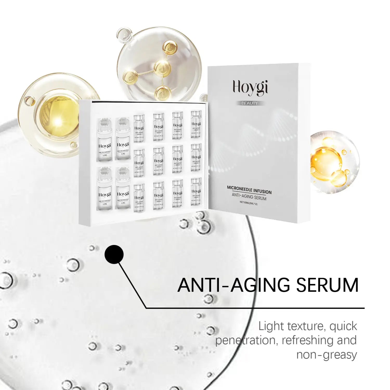 Firming Roller Suit Facial Hydrating Essence with Vitamin E and Tea Tree Oil