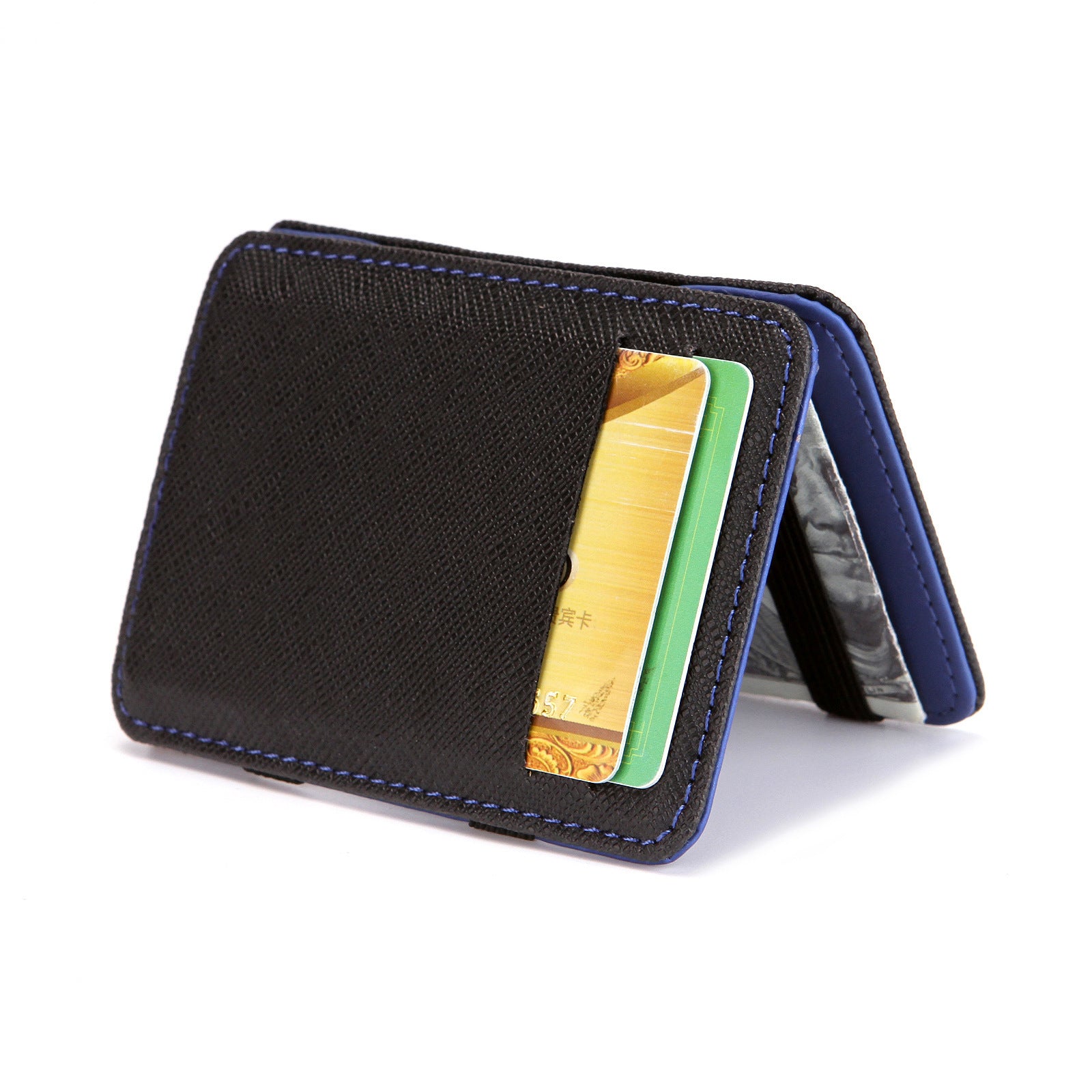 Flip Magic Wallet Cross Pattern Short Card Holder - Flip Magic Wallet for Stylish Card Ninja Moves