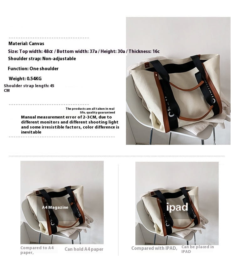 Casual Fashion Canvas Clamshell Bag with European Retro Design for United States