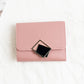 Women’s Short Chic Flip Zipper Multiple Card Slots Wallet - Chic Flip Wallet for Ladies Who Love to Collect Cards