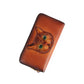 Genuine Leather Coin Purse Cat Embossed Multi-card-slot Card Holder Design Sense - Purr-fectly Chic Genuine Leather Cat