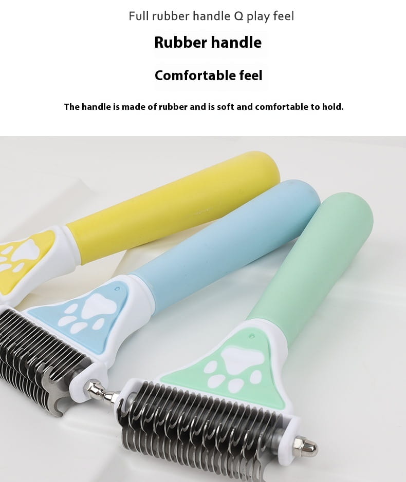 Cíor Dematting Pet do Madraí agus Cait Uirlis Grooming Remover Knot