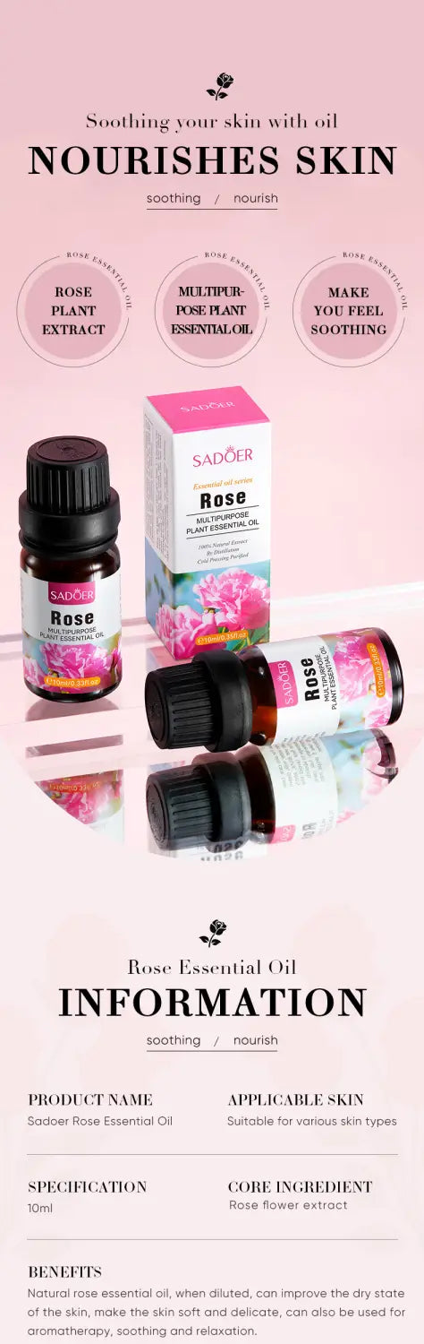 Universal Skin Care Facial Essence with Essential Oil 10ml