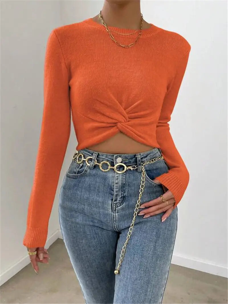 Pulover de pulovere cu vâscoză groasă pentru femei cu mânecă lungă de iarnă tricotat S-XL