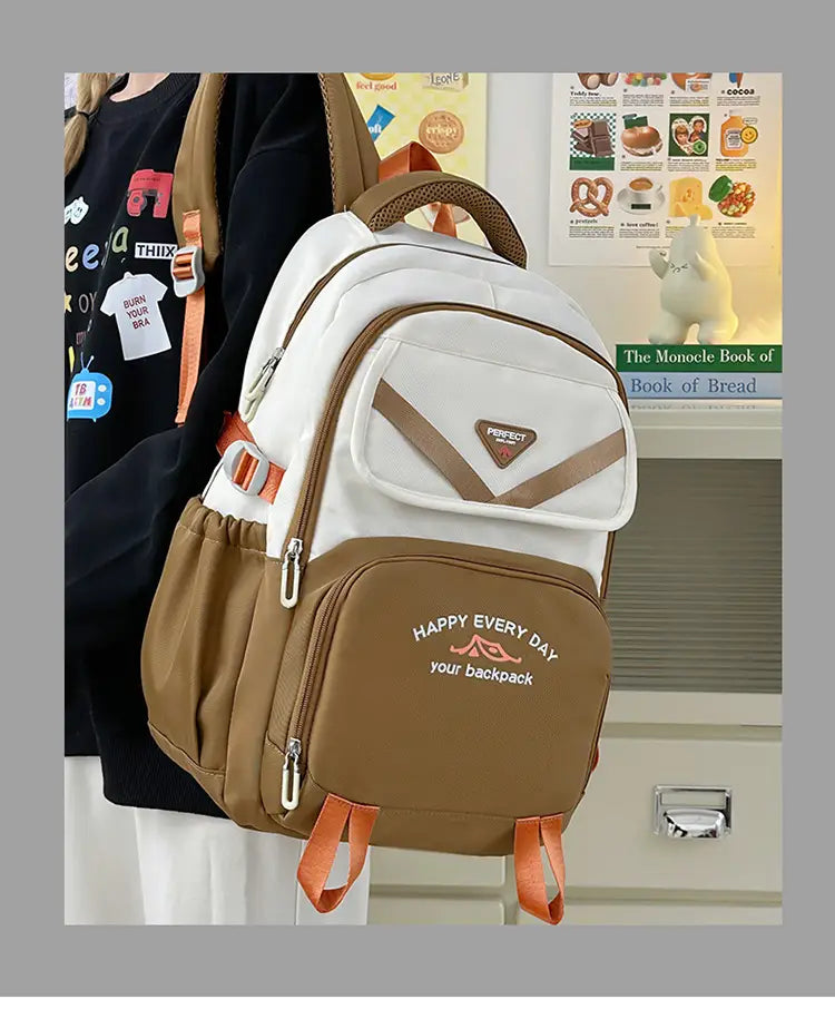 Backpack unisex Nylon School BOOK LIGHTRABAG più colori