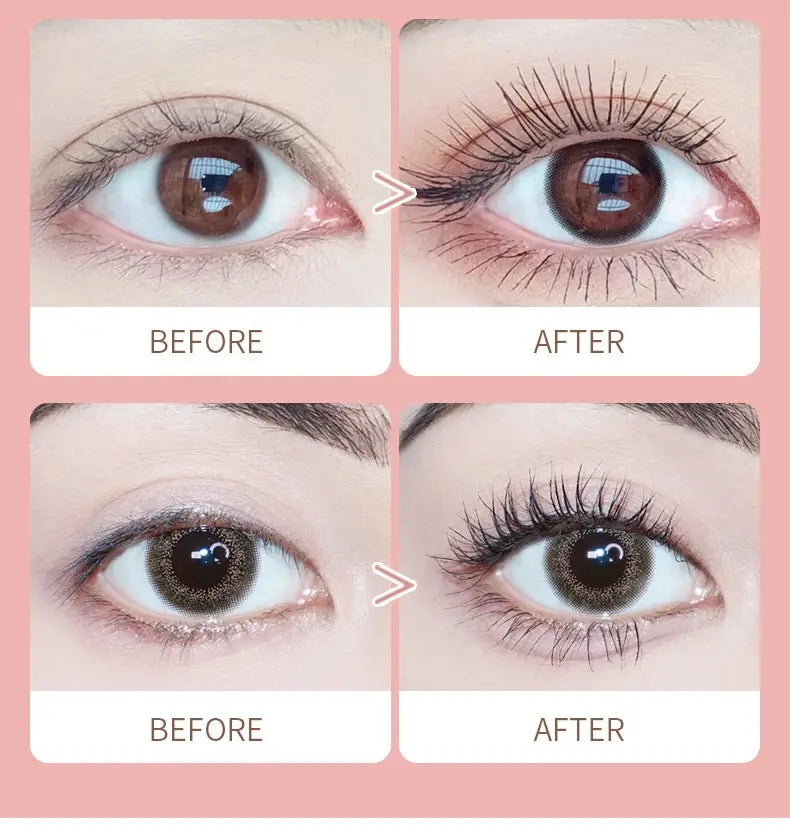 Waterproof Voluminous Curly Black Mascara for Long Smudge-Free Lashes