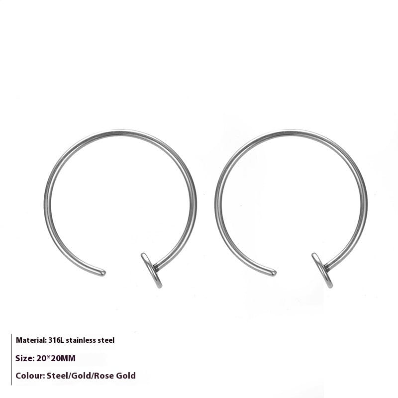 Simple Fashion Gold Plated Hoop Earrings