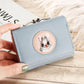 Short Women’s Small Clip Bag Solid Color Cute Women’s Coin Purse - Solid Color Purse for Women the Cutest Coin Companion