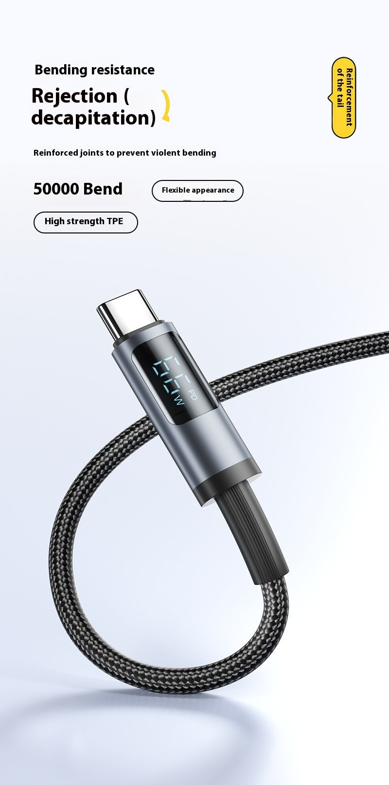 Fast Charge Data Cable Suitable For Charging Digital Display Data Line Type-c Charging Cable - Fast Charge Data Cable