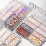 8-Color Body Sequins Makeup Palette with Large Capacity for Creative Looks - Teleplus body sequins makeup palette large
