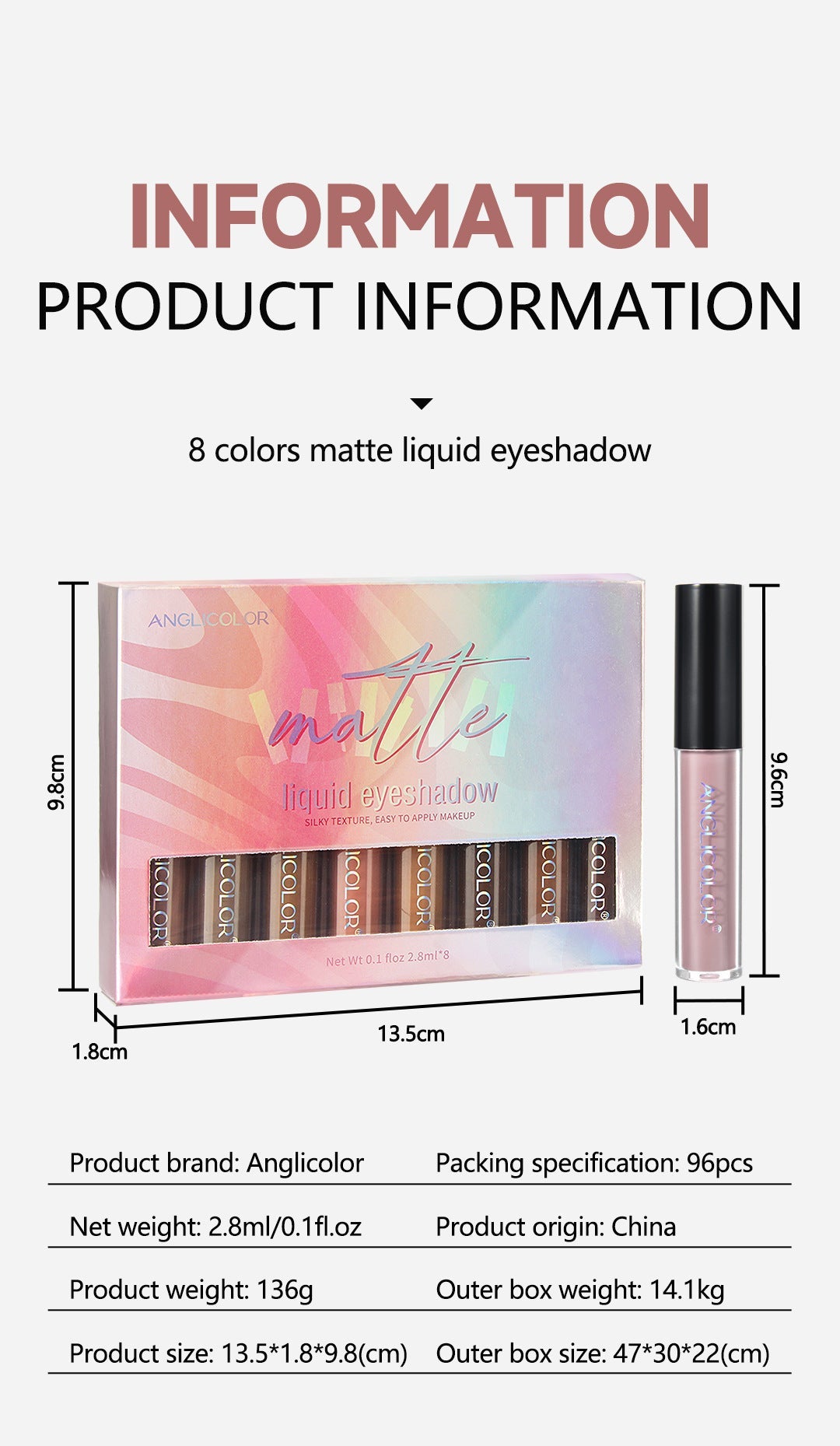 8-Color Liquid Eyeshadow Palette for Makeup and Halloween Looks - Teleplus makeup eyeshadow matte 8-color halloween