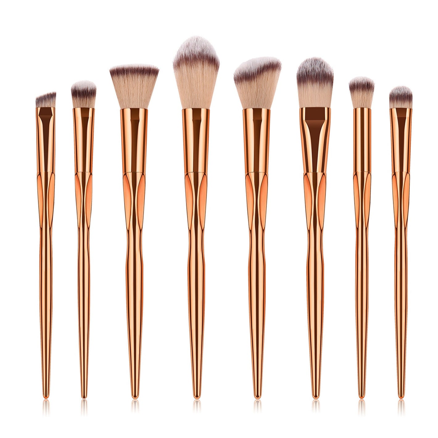 Rose Gold Makeup Brush Set 8pcs for US and CHF Enthusiasts - That’s Fancier Than Your Ex united states chf makeup brush