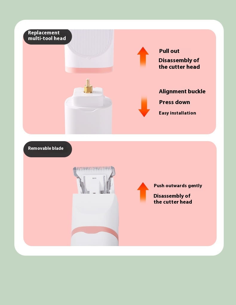 Clippers Gruaige Peataí T66 Culaith 3-I-1 le haghaidh Grooming Cos Áitiúil agus Baile Átha Troim