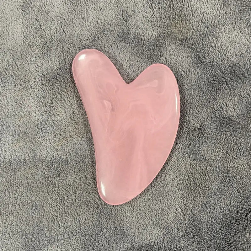 Resin Beeswax Heart-shaped Gu Sha Facial Scraping Sheet For Beauty Salon