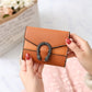 Women’s Short Splicing Leather Wallet - Chic Women’s Wallet for Your Cash and Secrets