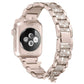 Brățară de ceas Smart Watch Diamond Three Beads Full Diamond Solid Chain 