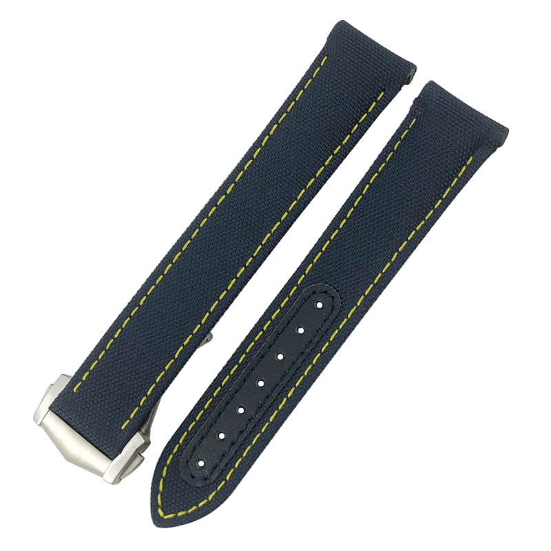 Nylon Canvas Leather Strap With Metal Buckle