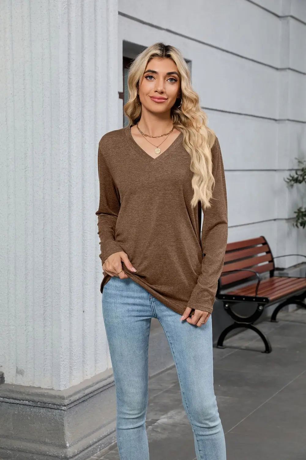 Frauen gefalteter Pullover Pullover personalisierte Farben Casual Workwear S-XXL