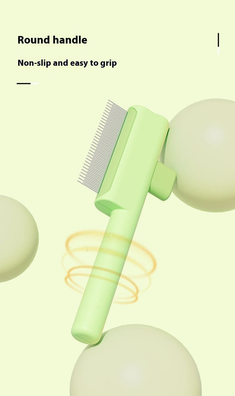 Lemmikloomakamm tiheda käiguga ja lühikeste hammastega koerte kasside peibutamiseks