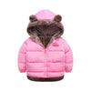 Boy's Cotton-padded Winter Jacket, Children's Cotton-padded Jacket, Double-sided Wear - Pink