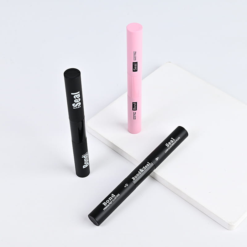 Black and Pink False Eyelash Glue with Sealant for Strong Lash Bond