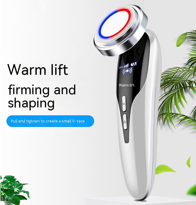 Red Blu-ray Cosmetic Instrument Massage Inductive Therapeutical Instrument