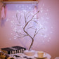 Luce notturna a LED Mini albero di Natale Filo rame lampada ghirlanda per bambini decorazione per la camera da letto per bambini illuminazione per vacanze fata