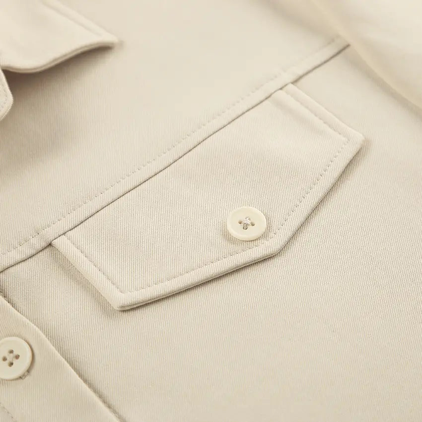 Robe épaule à manches longues kaki Jupe décontractée en polyester pour femmes S-xl