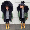 Children's faux fur coat - Black