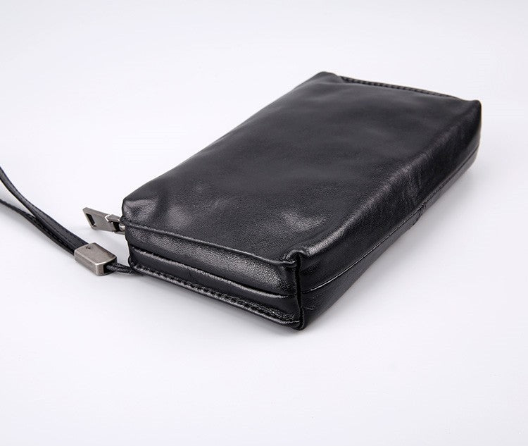 Retro Casual Men’s Top Leather Wallet - Cow Leather Wallet for Casual Retro Heroes