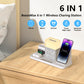 6-in-1 Wireless Charging Set Touch Night Light Mobile Phone Bluetooth Synchronization Time - Charge Like a Pro with 25W