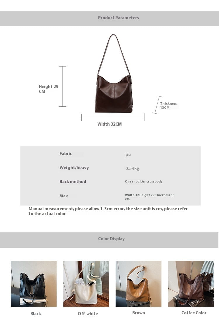 Sac d'emballage en cuir de simplicité urbaine PU Organisateur de voyage marron blanc noir