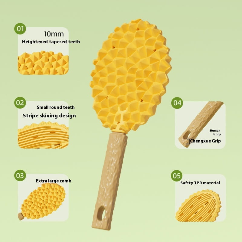 Durian -hierontakampa lemmikkieläimille kissan hoitoharja ruohopullolla