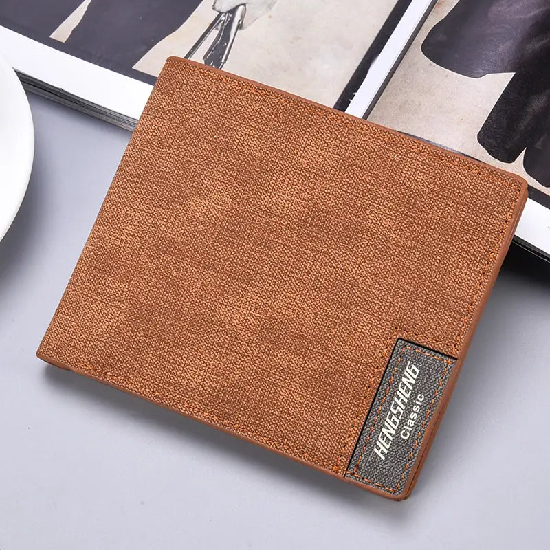 PU Leather Wallet with ID Card Slots for United States and CHF Payments