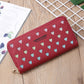 Wallet Long Letter Card Holder Hollow Heart Glittering Powder - Glittering Heart Wallets for the Stylishly Confused