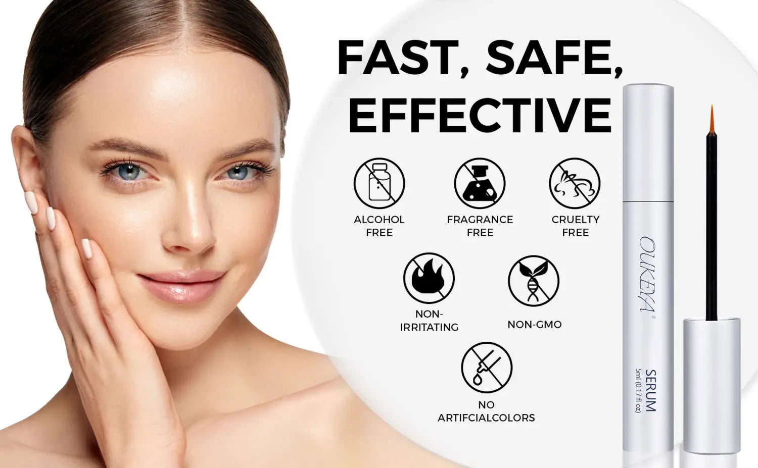 Ezüst szempilla növekedési lényege az ápoláshoz 5ml exportált