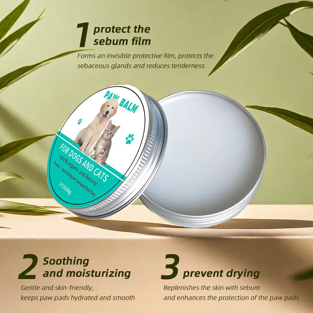 Crema para el cuidado de la garra de mascotas para perros y gatos con bálsamo de pata hidratante 60g