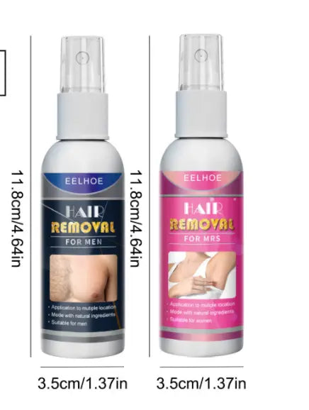 Spray depilatorio para hombres y mujeres con piernas velludas