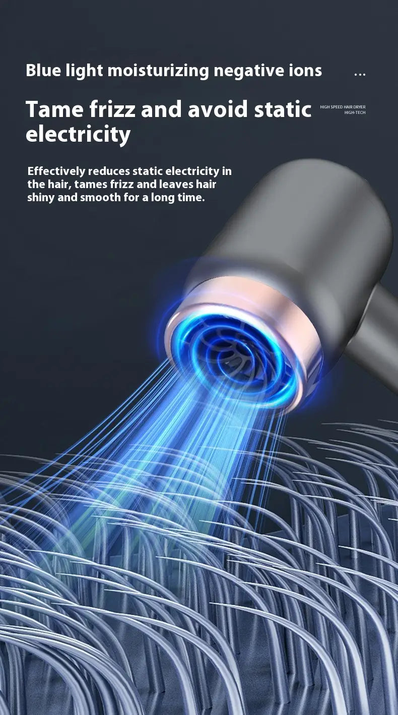 Wireless Hair Dryer with Anion Rechargeable Technology for Dormitory