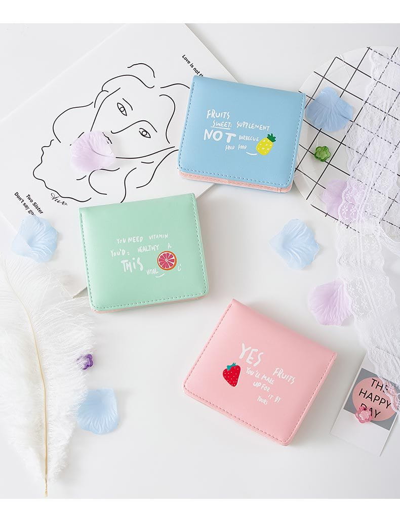 Colorful PU Leather Fruit Bag Short Style for Women in the United States