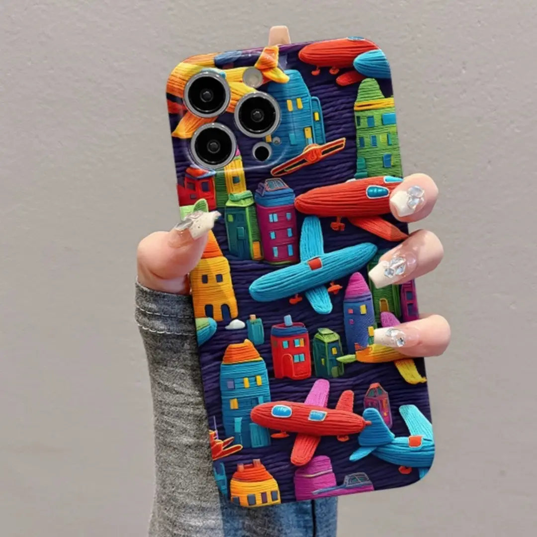 European American Art TPU Fall Protection Phone Case for iPhone Models